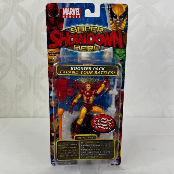 Marvel Legends Showdown Booster Pack Super Poseable IRON MAN Figure - Picture 3 of 7
